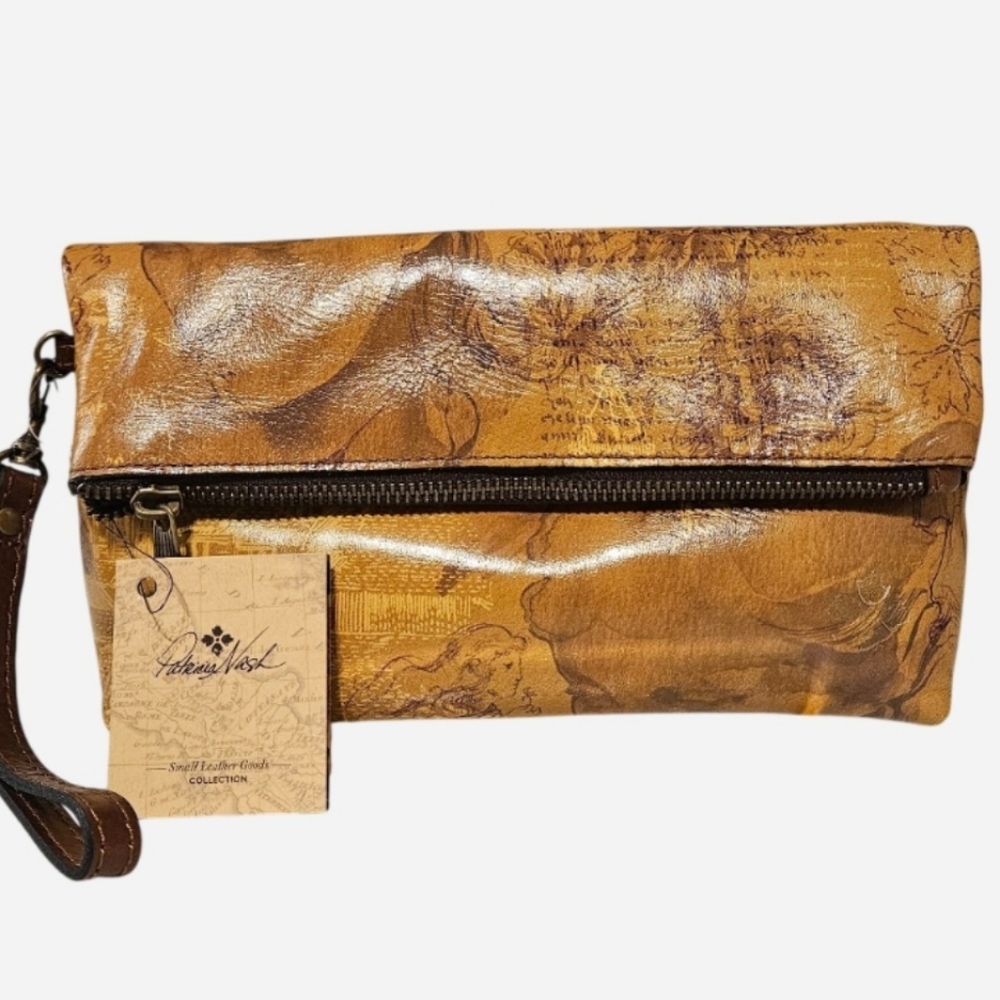 Patricia Nash Valerie Sketchbook Fold-over Wristlet - NWT